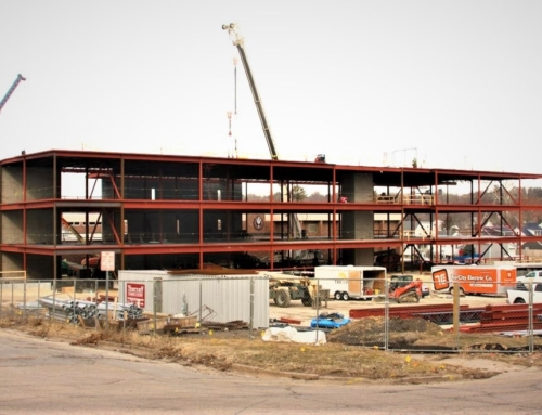 Construction is moving along rapidly on the four year Clinton High School Project