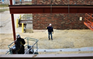 Clinton High School Steel Erection